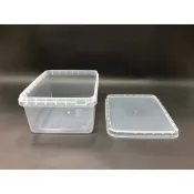 【嚴選SHOP】1入含蓋 八結蛋捲盒 餅乾盒 2000CC保鮮盒 PP盒 密封盒 透明塑膠盒 蛋捲桶 包裝盒【S040】