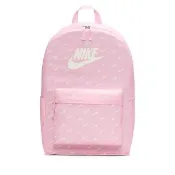 【NIKE 耐吉】後背包 書包 運動包 大容量 NK HERITAGE BKPK - SWOOSH DROP 粉白 HF6995-663