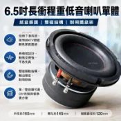 【桃園發貨】6.5吋重低音喇叭單體 單/雙音圈 雙磁長衝程 大功率 家用/KTV 低音炮