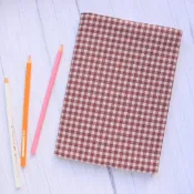 【紫色格紋】 書衣 書套 可調式 布書衣 A6 A5 B6 50K 25K 32K 20K 16K