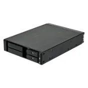 米特3C數位 SilverStone 銀欣 FS202 3.5”裝置槽轉雙 2.5 SAS/SATA 免托盤熱插拔硬碟盒/SST-FS202B-V2