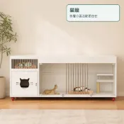 大型多層貓籠 120或160cm 1至3層 白色設備款