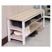 (店+)馥葉-MIT 工業風穿鞋椅 鞋櫃 置物架 鐵腳 鞋架 無印風(SC8030)
