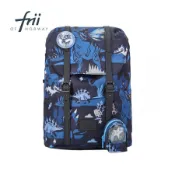 frii Retro 22L輕量護脊書包/ 恐龍深藍 eslite誠品