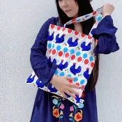【錦源興】雞蛋冰提袋 l 托特包 購物袋 帆布袋 大容量 A4 印花
