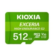 【KIOXIA  鎧俠】EXCERIA HIGH ENDURANCE G2 MicroSDXC UHS-I U3/V30/A1 512GB 記憶卡