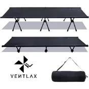 【CampingBar】日本Ventlax 【一般版】兩用靜音輕量行軍床(含增高腳)/600D 共三色