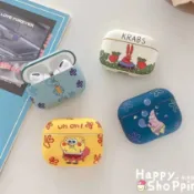 海綿寶寶 派大星 airpods 4/5保護套 airpods pro2保護套 霧面 1/2代防摔軟殼 pro藍牙保護殼