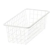 【IKEA 宜家家居】JONAXEL 網籃, 白色, 25x51x15 公分