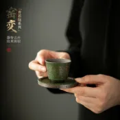 全球選品1館 生活百貨 家用功夫茶杯復古粗陶品茗杯小品杯個人喝茶單杯聞香杯待客小杯子