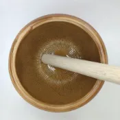 【特惠免運】擂缽 研磨缽 研磨器 高品質擂茶工具網紋陸豐鹹茶網缽擂缽家用辣椒老式研磨