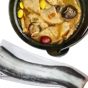 【升升鰻魚】〝暖心選擇〞麻薑猴頭菇鰻魚禮盒組-鮮白鰻x1+麻薑猴頭菇煲湯x1(人工精細挑刺 麻油驅寒暖胃)