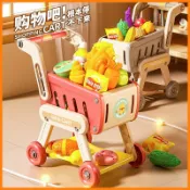2026新款購物車玩具兒童超市小推車1到3歲寶寶益智女童禮物手推車臺灣出貨