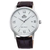 大高雄鐘錶城 Orient 東方錶 (RA-AC0F12S) DATE系列 簡約風機械腕錶/白面 41.6mm｜樂天領券現折★全館特惠中★指定刷卡回饋10%