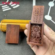 現📣臺灣出貨📣 道龍虎山出貨天然雷擊棗木雷祖小神龕吊墜九天應元雷聲普化天尊牌