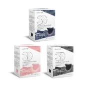 【墊腳石】萊潔 3D立體型醫療防護口罩(成人用/30入)-牛仔金屬藍/牛仔玫瑰粉/牛仔隕石黑(衛生用品，恕不退貨，無法接受者勿下單)