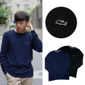 (店+)【LACOSTE】黑鱷藍鱷出沒 Lacoste 長T 透氣 網狀布 鱷魚 美版偏大 大尺碼 薄長袖 拉科斯特 T恤   @1063