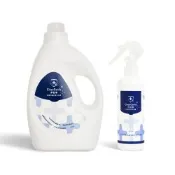 奇哥官方旗艦 淨勁寧抗敏防蟎除臭噴霧255ml+除臭防蟎抗菌洗衣精2000ml