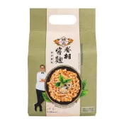 福忠字號 眷村醬麵-塔香鮮味(4入/袋) 純素 偉忠姐 雲林虎尾九層塔 獨門沙茶微辣 屏東辣椒片乾拌麵