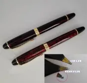 【上品名筆工藝坊】冰河 冰刀100  冰花紅 純手工打磨練字 精裝禮盒鋼筆