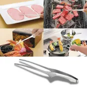 (店+)《東京速購》日本製 Mama Cook 不銹鋼 烤肉夾 細嘴夾 多功能料理夾 夾子