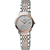 LONGINES 浪琴 Elegant 優雅系列真鑽機械女錶 開學換新季 送禮推薦-銀x玫瑰金/25.5mm L4.309.5.77.7