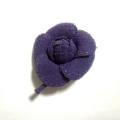 Harrods 復古 布花 胸針 紫色