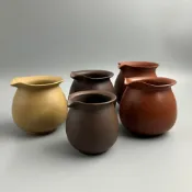 日式 公道杯 紫砂 茶具 紫砂茶海 民國80年生產 早期 老件 外銷品 日式茶具 日式茶壺 紫砂壺 泡茶用具