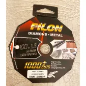 (含稅)鑽石鋸片4吋 FILON 厚度1.3mm 黑色 磁磚+金屬切割片 厚款耐切 切割水泥 磚頭 牆壁 現貨