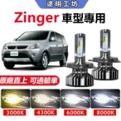 兩顆【Zinger 勁哥】專用LED大燈 頭燈 超亮 直上式 遠近燈 霧燈 前照燈 車燈 H4 H7 9005 燈泡