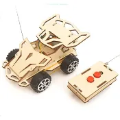 RUBY 科技小製作 木製 3D拼圖 遙控 電動跑車 賽車 生活科技 科學實驗 科學玩具 益智 DIY 拼裝 自行組裝