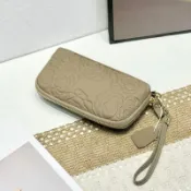米蘭精品 【巴黎精品】現貨+預購 真牛皮零錢包真皮錢包短夾隨身手拿包女包包-牛皮玫瑰花壓紋手拎女包包6色a1gb51