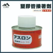 【⼤⼭購物】塑膠管接著劑 100g 附毛刷 PVC管水管黏著劑 硬質膠合劑 快速乾燥 台灣現貨