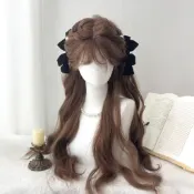 髮飾館🥇【焦糖瑪奇朵】假髮女秋冬顯白氣質焦糖色長捲髮日常仿真 自然 逼真 造型裝扮 修飾臉型 新款 增加髮量