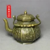 協貿國際日用品生活4館 特價仿古純銅壺擺件八寶水壺茶壺裝飾工藝禮品古玩收藏雜項銅器