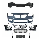 適用於BMW F20後期LCI改M2C前槓總成M2C後唇大包圍套件