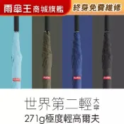 雨傘王 商城旗艦 | BigRed 極度輕高爾夫 27吋 手開直傘 超輕量 271g 大傘面 防潑水 終身免費維修
