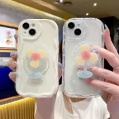 Vivo V60 V50 V70 Y04 Y39 Y38 Y05 Y78 Y21小清新風扇支架透明防摔Y29S手機殼