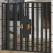 💥客製化💥【支援師傅丈量與安裝】新款 定製 雙開門大門小門單門雙開大遙控庭院大門雙開門電動伸縮門