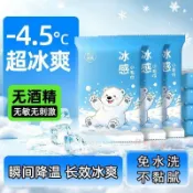 🎉臺灣出貨🎉超大降溫溼巾臉部去汗可複用涼感冰巾戶外學生軍訓冰涼溼紙巾 戶外 涼感巾 冰涼巾 冰毛巾 冰巾 