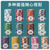 台灣出貨 生活 百貨 籌碼棊牌室專用百傢樂德州撲剋麻將籌碼幣塑料打牌積分卡奬勵幣