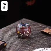 【化雲】宜興原礦紫砂杯主人杯一杯兩用醒茶罐紫砂杯泡茶杯小容量茶倉