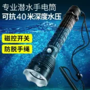 未來屋 【專業深潛強光】潛水手電筒 防水手電筒 充電手電筒 強光手電筒 夜潛專用 趕海照明 抓魚燈 深潛300米 IPX8防水 高亮度遠射 18650鋰電池