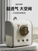 優品優選 貓包便攜外出寵物包大容量貓咪狗狗太空艙雙肩背包書包防應激貓籠