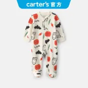 TOP【Carter's 卡特】嬰兒 純棉長袖包腳連身裝 雙向拉鍊 萬聖系列 角色扮演 萬聖節童裝 | 官方旗艦店
