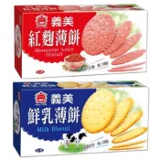 ✦I食光✦ 義美 紅麴養生薄餅 / 鮮乳薄餅 / 檸檬風味薄餅 / 義美黑芝麻薄餅