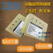 全新盒裝IBM 300G 15K SAS 2.5吋 81Y9670 81Y9671 X36 3850M2 M3 M4硬碟