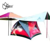 【OutdoorBase】27秒斜角帳專用抗UV冰涼墊-21669.防曬隔熱(抗UV/IR)墊 帳篷隔熱 車頂隔熱 地墊內附收納袋-行動
