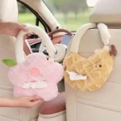 新品🚀掛式面紙盒🎀 公仔紙巾袋 高顏值車載掛式汽車抽紙盒創意水果車用椅背車內可愛女士新款兒童 車用面紙盒 掛式衛生紙