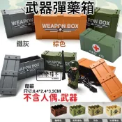 台灣現貨🔥 軍用武器箱 裝備箱 多款可選 武器 軍事玩具 警察裝備箱 二戰彈藥箱 籃子木箱 軍事積木 積木玩具 K00